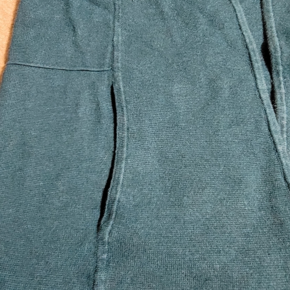 𝅺talbot Teal Two Pocket Sweater Cardigan Size P - Picture 4 of 10